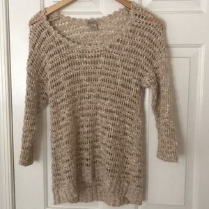 Lucky Brand crochet sweater. Size XS
